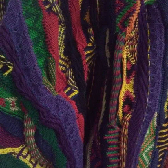 VINTAGE BNWOT COOGI JACKET LADIES/ MEN SZ. MED MULTI COLOR AUSTRALIA CRAZY AMAZ - Picture 6 of 11